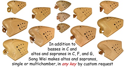 Triple Ocarina Finger Chart